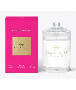 Glasshouse RENDEZVOUS Amber & Orchid 60g Triple Scented Soy Candle