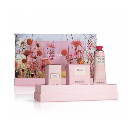 L'Occitane Rose Trilogy Box - Eau de Toilette & Soap & Hand Cream