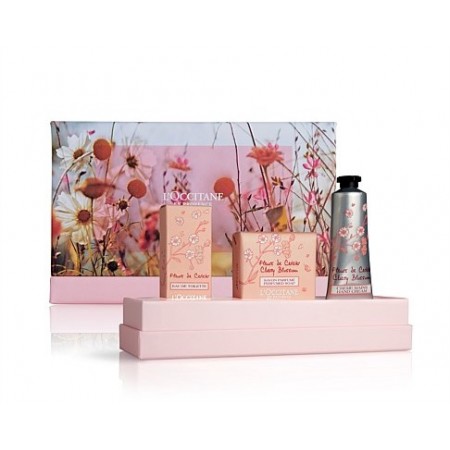 L'Occitane Cherry Blossom Trilogy Box - Eau de Toilette & Soap & Hand Cream