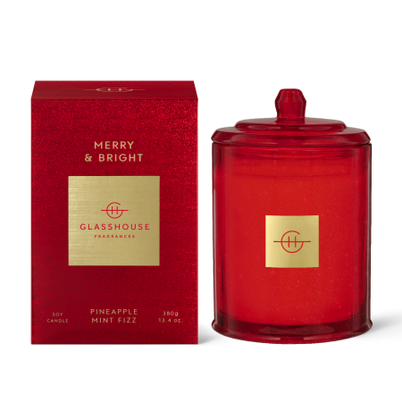 Glasshouse MERRY & BRIGHT 380g Triple Scented Soy Candle