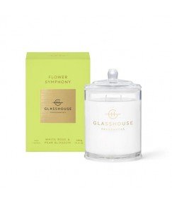 Glasshouse FLOWER SYMPHONY WHITE ROSE & PEAR BLOSSOM 380g Triple Scented Soy Candle 