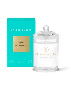 Glasshouse LOST IN AMALFI Sea Mist 60g Triple Scented Fragranced Soy Candle 
