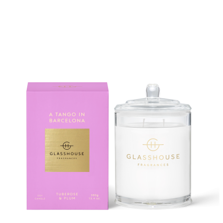 Glasshouse A TANGO IN BARCELONA Tuberose & Plum 380g Triple Scented Soy Candle