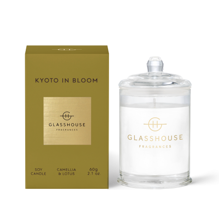 Glasshouse KYOTO IN BLOOM Camellia Lotus Triple Scented Soy Candle 60g