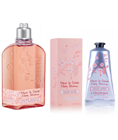 L'Occitane Cherry Blossom Shower Gel 250ml & Hand Cream 75ml Gift Set
