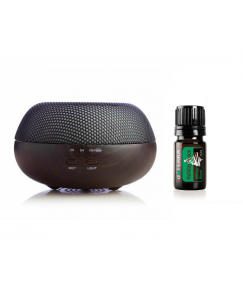 doTERRA Brevi Walnut Diffuser + 5ml Holiday Peace Set Essential Oil Aromatherapy