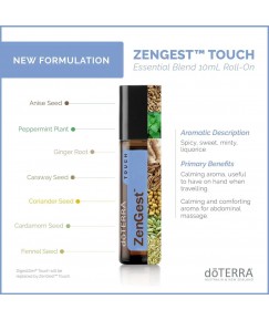 DoTERRA ZenGest Touch 10ml Essential Oil Aromatherapy Calming Comforting Aroma for abdominal massage