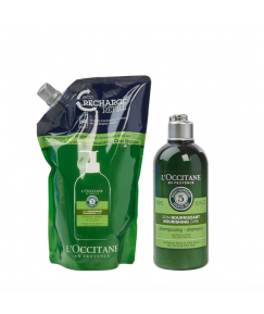 L'Occitane Aromachologie Nourishing Shampoo Routine 300ml + 500ml Eco Refill