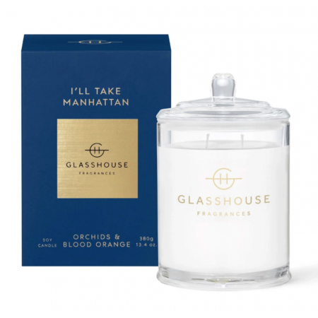 Glasshouse Manhattan Orchid Blood Orange 380g Triple Scented Soy Candle