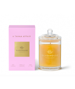 Glasshouse A TAHAA AFFAIR Vanilla & Caramel 60g Triple Scented Soy Candle